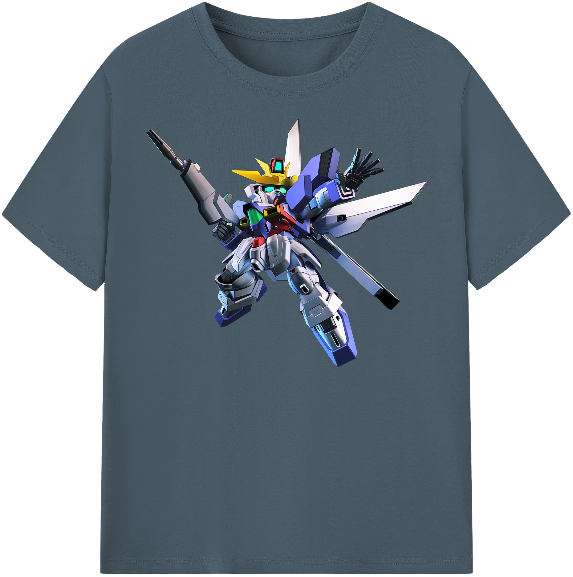 （画像用） 機動戦士ガンダム Mobile Suit Gundam 綿100％半袖Tシャツ（フロントプリント）